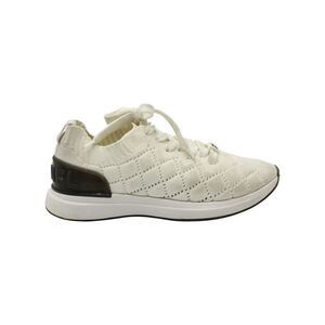 Chanel Quilted Low-Top Sneakers in White Wool